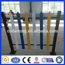 hot sale! PVC/Galvanized palisade steel fence